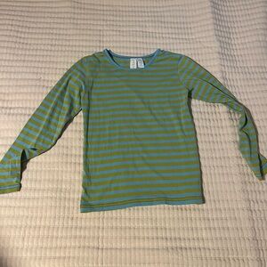 Matilda Jane Green and Blue Striped Long Sleeve‎ Tee